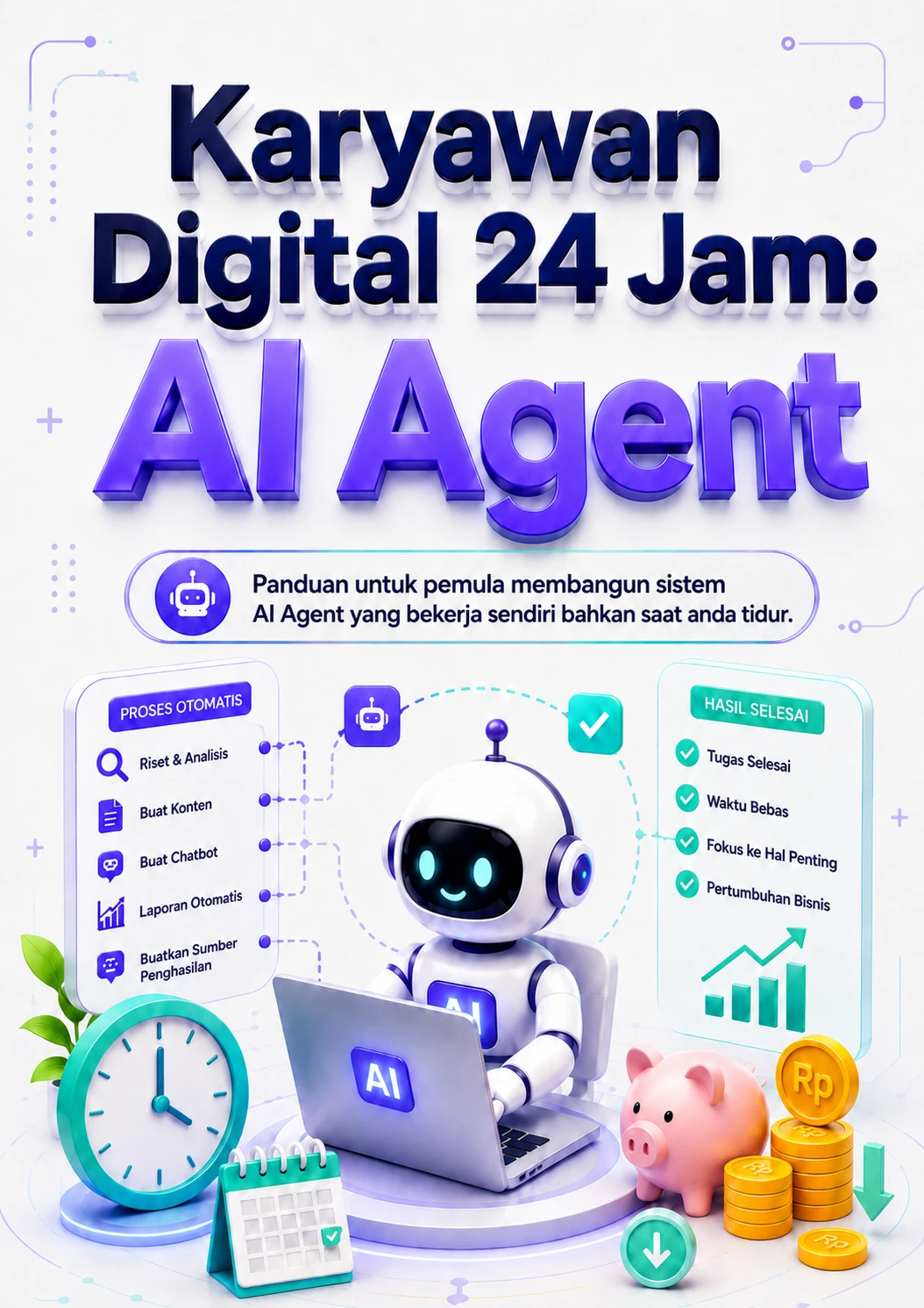 Cover e-book Panduan Pintar AI Agent untuk pemula